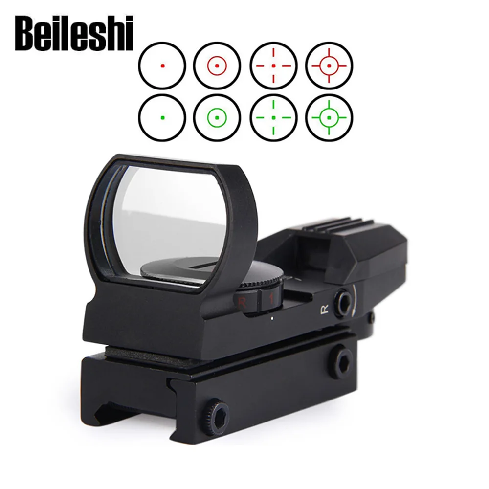 

Beileshi Hunting Tactical Riflescopes Holographic Reflex Red Green Dot Sight Scope Reflex Optics Sight Hunting Rifle Gun Airsoft
