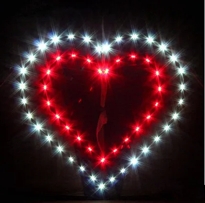 New High quality Outdoor Fun Sports LED Power Love Heart