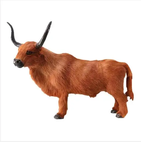  WYZHY Simulation animal leather wool cow window desktop decoration children's knowledge teaching 15 - 32967903880