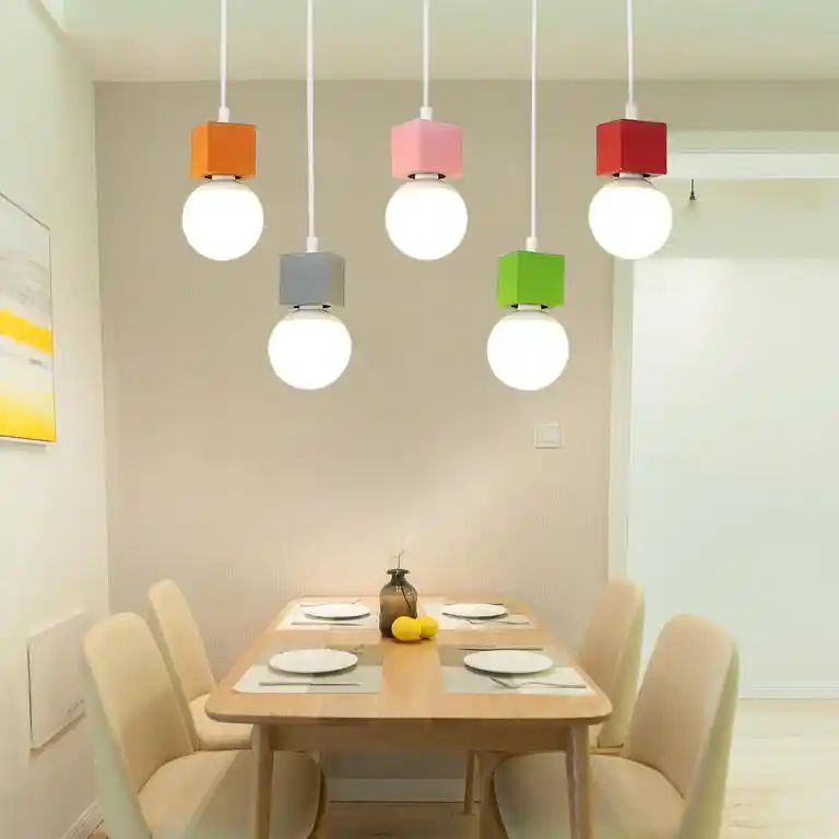 Modern Led Pendant Lights Multicolour Dining Room Restaurant Lamp