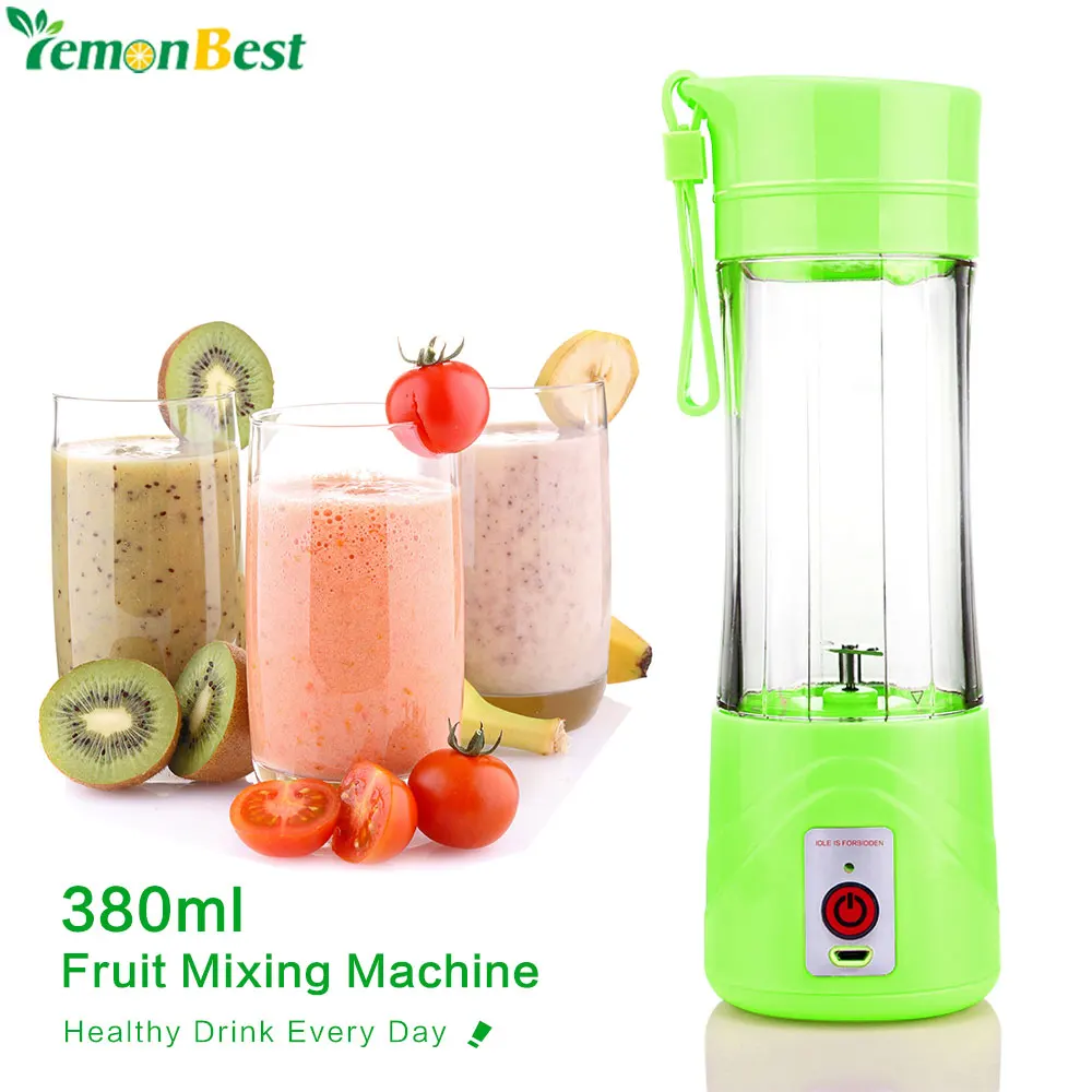 Electric USB Fruit Juicer Cup Portable Rechargeable Juice Blender Mixer