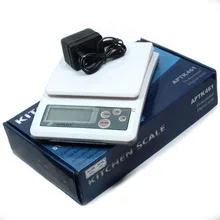 3 кг бытовой 0,5g Портативный цифровой LCD кухонный Еда и диетического питания определение веса весы компактный электронный баланс 3000g x 0,5g