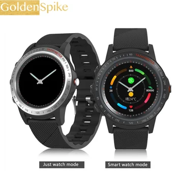 

GOLDENSPIKE New Dual Bluetooth smart sports watch S22 pointer Smartwatch 2 years Standby MT2523 Support Android IOS phone