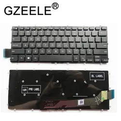 GZEELE новый английский Клавиатура для ноутбука Dell LATITUDE 2 в 1 3379 3490 черный