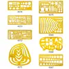XRHYY – règle de dessin de symboles, outil de mesure, pochoir, Kit de produits scolaires pour étudiants, fournitures de laboratoire et scientifiques ► Photo 2/6