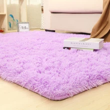 Tapetes roxo grosso antiderrapante, rosa, 14 cores, para banheiro, área para sala de estar, macio tapetes de quarto infantil