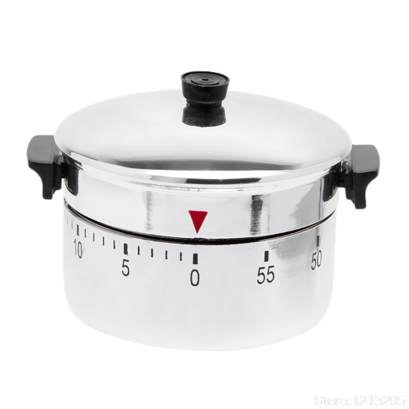 Stainless Steel 60 Minute Countdown Kitchen Cooking Mechanical Alarm