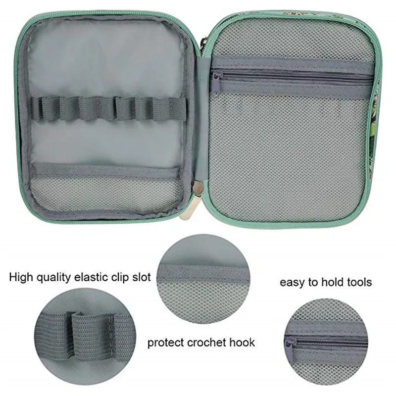 9 Styles Empty Crochet Hooks Pouch Storage Bag Knitting Kit Case Organizer  Bag For Crochet Needles Scissors Ruler Sewing Kit Bag