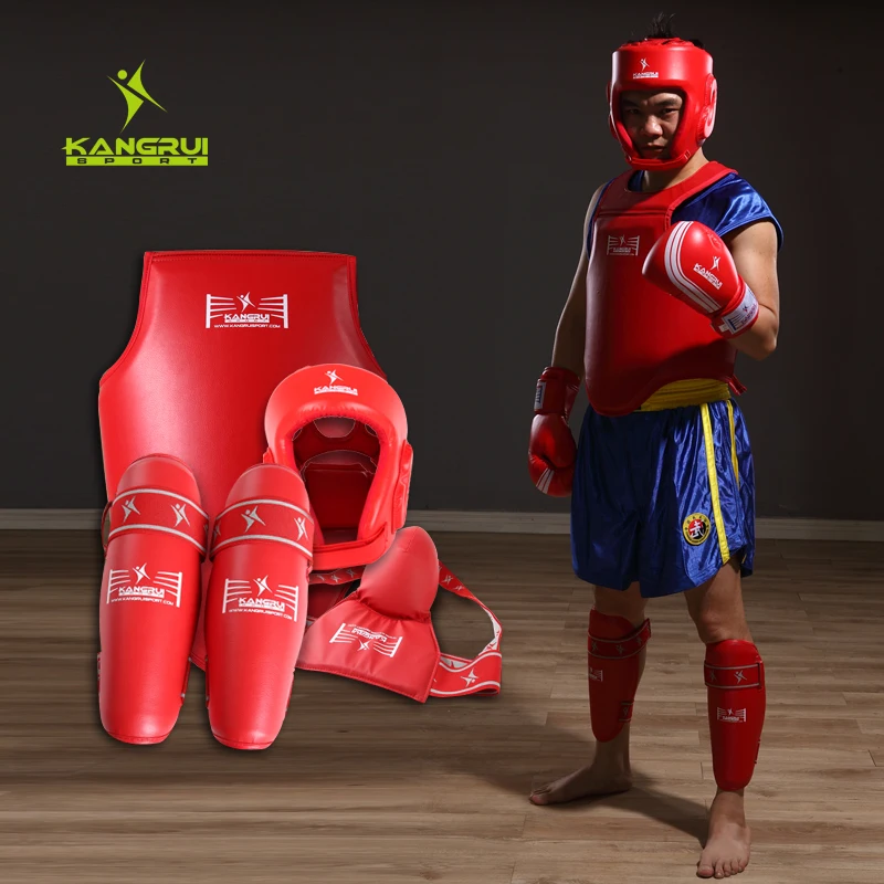 4pc competition MMA Guard suite full set kickboxing protectors sparing