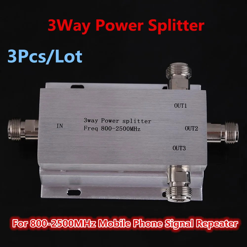 

3pcs/lot,3 Way,Power Splitter (800~2500MHz), power divider,mobile phone booster splitter,signal booster divider