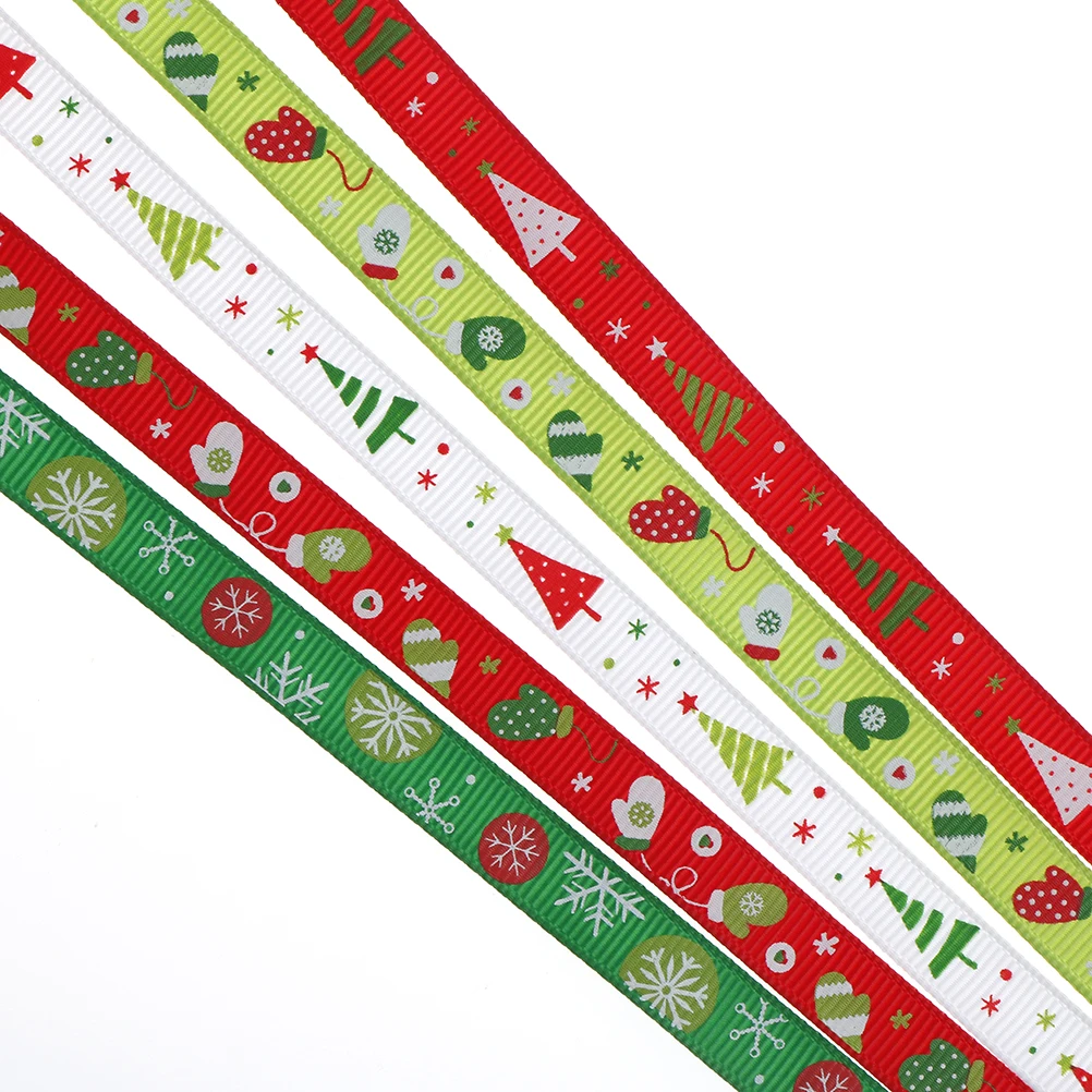 

9mm*100cm Red printed Snowflake Satin Ribbon christmas gift ribbons hot sale