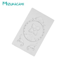 Европейский серии Ретро-рамки тиснением декоративный шоколад пресс-форма силиконовая форма для кексиков формы для выпечки