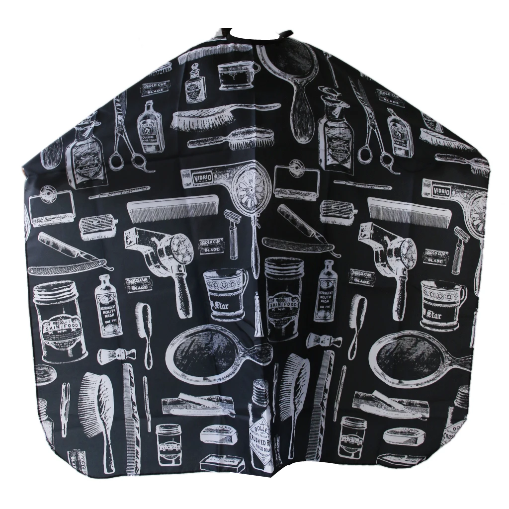 Black Salon Hair Cut Hairdressing Accessories Hairdresser Barbers Cape Gown Adult Cloth
