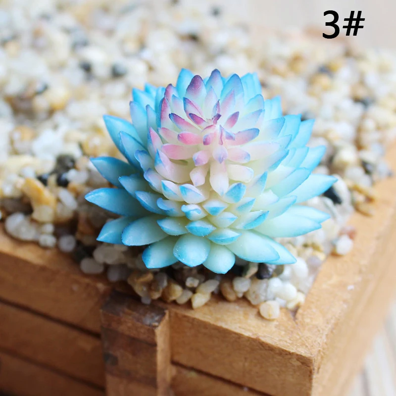 

Artificial Plastic Miniature Succulent Plant Cactus Echeveria Flower Decor Gift