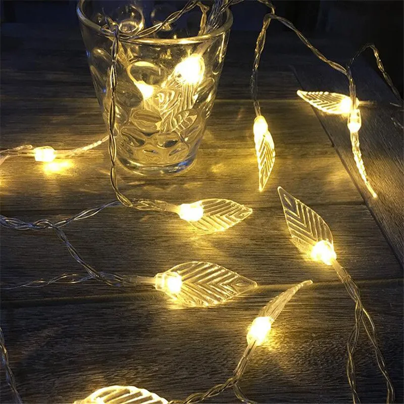 unique handmade 20LED String Lights with plastic leaf, holiday lighting, Vase flower arrangement,DIY wedding decoration unique handmade 20LED String Lights with plastic leaf, holiday lighting, Vase flower arrangement,DIY wedding decoration