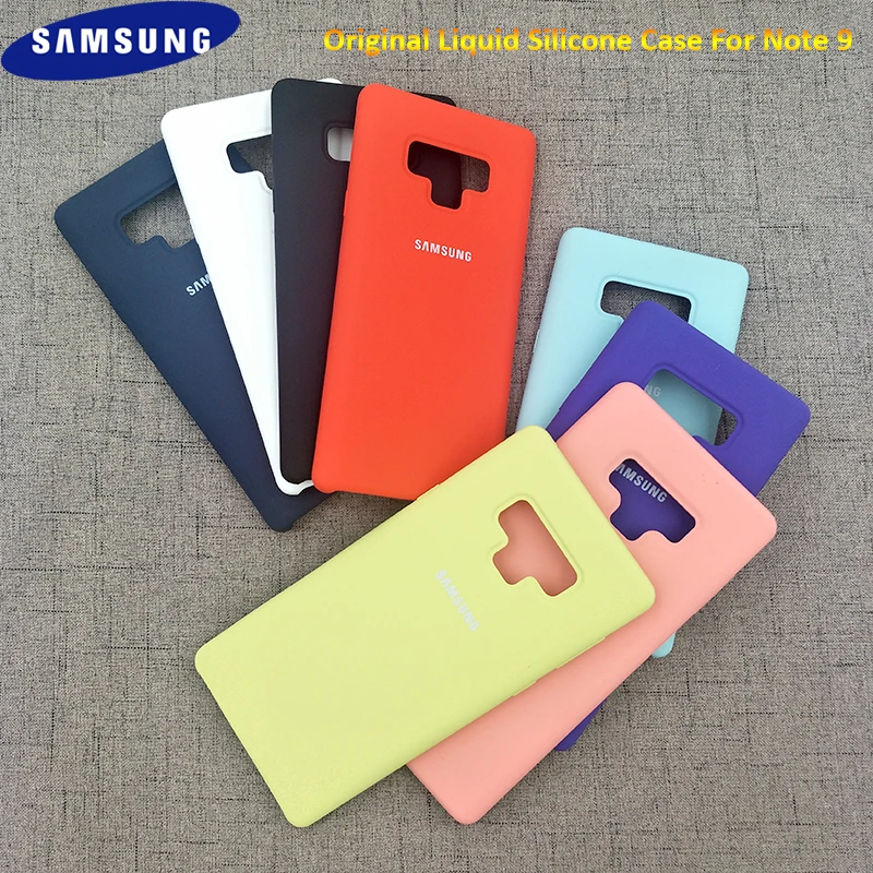 

Original Samsung Note 9 Silky Liquid Silicone Case Cover Soft-Touch Finish Back Protective Back Case For Galaxy Note 9 6.4 Inch