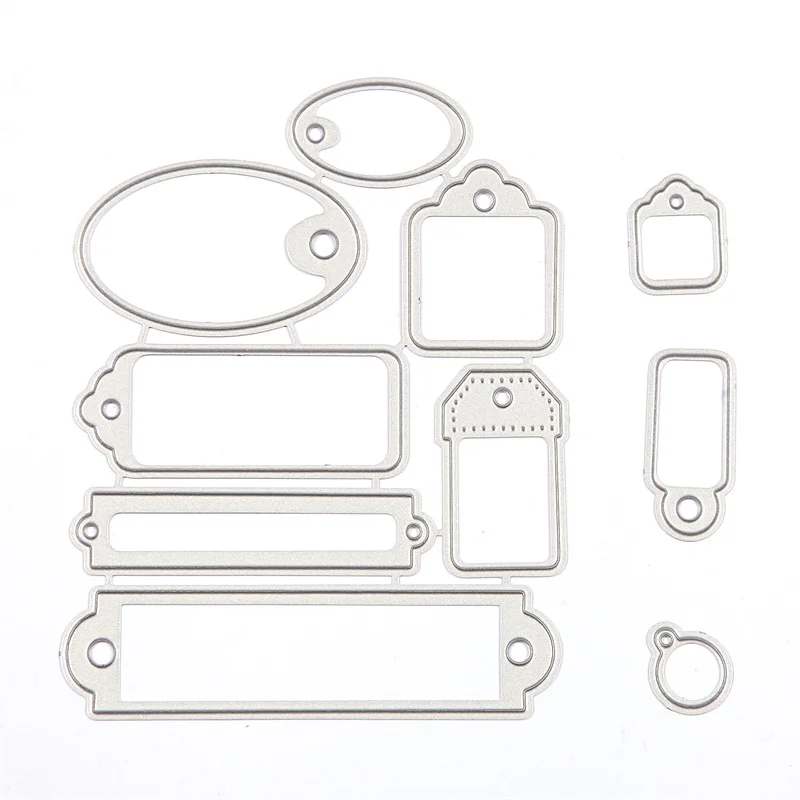 Смешанные бирки этикетки металлические прорезной трафарет для окраски для DIY Скрапбукинг альбом тисненая картонная открытка декоративные ремесла Diecuts