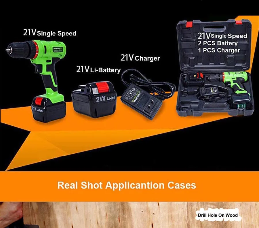 Cordless Lithium Battery Electric Drill-17