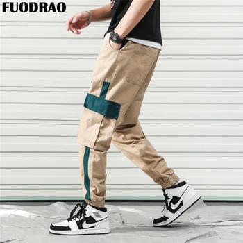 

FUODRAO Joggers Pants Men 100% Cotton Harem Pants Men Hip Hop Streetwear Sweatpants Male Korean Pantalones Hombre 5XL K212
