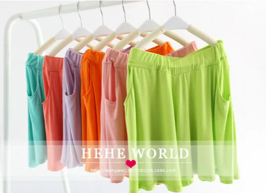 4 8 7 lote Mediados 2 Rápido Cintura Mujer Caramelo Unids Color 10 1 Sólido 6 5 Elástico Cortocircuitos 50 Coreano Estilo Fedex Shorts Envío 15 3 De 9 13 14 Modal Del Libre Suelta 11 12 p5qnzfSw