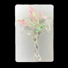 DIY crystal angel wings pendant silicone Jewelry Fondant mold H147