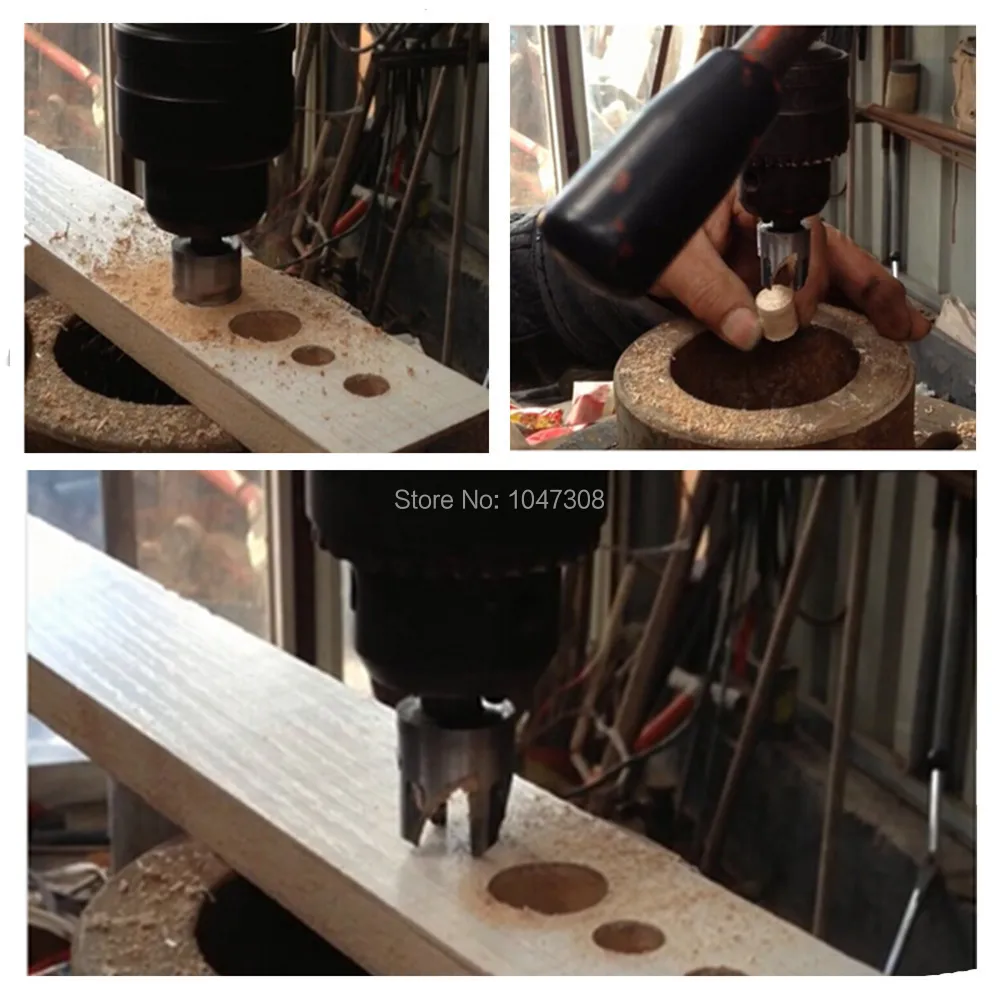 8PC WOOD PLUG CUTTER CUTTING TOOL DRILL BIT SET STRAIGHT AND TAPERED TAPER