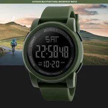 9340F Мода relogio masculino светодиодный водонепроницаемый цифровые электронные часы кварцевые Военные Роскошные спортивные Дата Секундомер