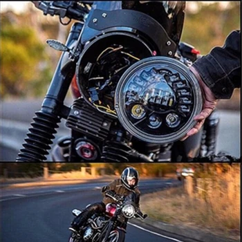 

7" Projector LED Headlight Kit for Motorcycle Headlamp with Parking Light & High Low Beam
