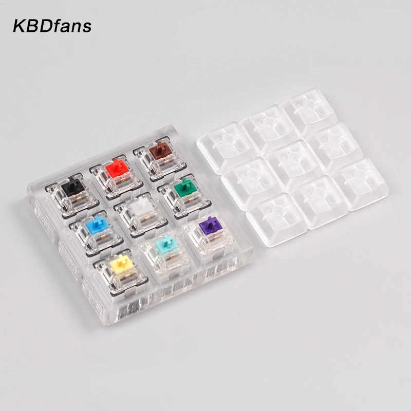 

9 key Cherry Gateron Green Clear White Clear Zealio 67g tiffany swich Switches Shaft Testing Tool Switch Tester