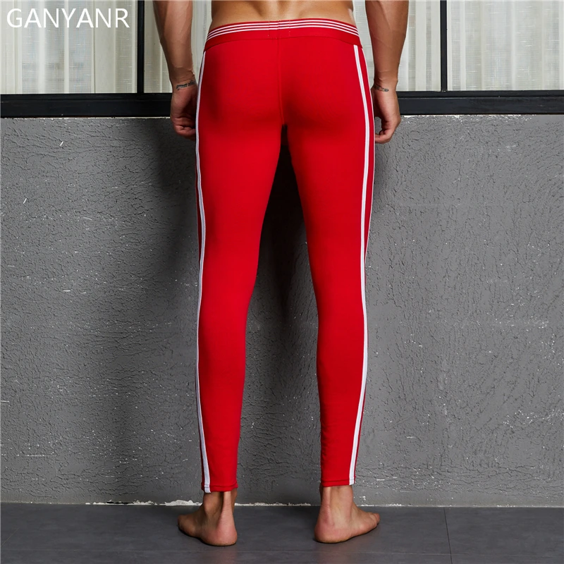 Sports Leggings Running Tights Men Basketball Compression Pants Fitness Gym Athletic Jogging Winter Sexy Pouch Yoga Gay sports leggings compression pants