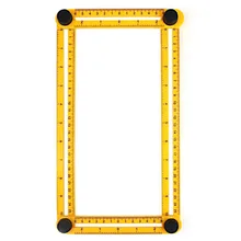 Advertising Ruler Four Fold Ruler Folding Ruler Slide Plastic RulerAffordable Multi Angle Measuring Ruler General Measurement