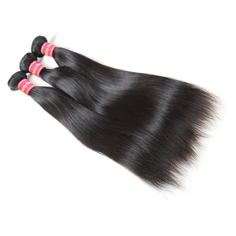 Ali queen hair, 10 шт./лот, малазийские волосы, волнистые пряди, прямые натуральные волосы, пряди, человеческие волосы, продукты