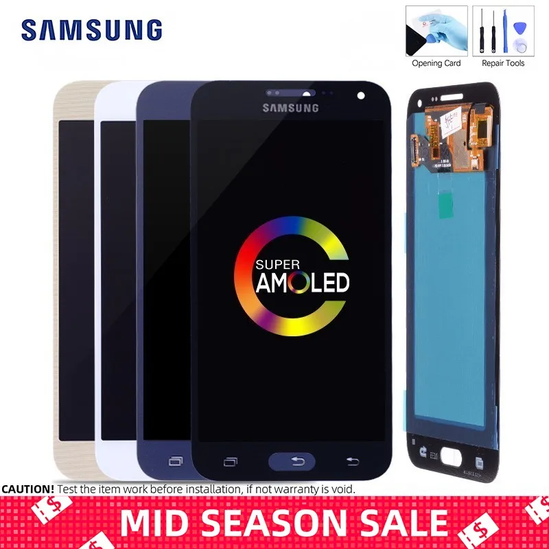 

Original 5.0" AMOLED LCD for SAMSUNG Galaxy E5 LCD Display Touch Screen Digitizer For Galaxy E5 E500 E500M E500F E500H Display