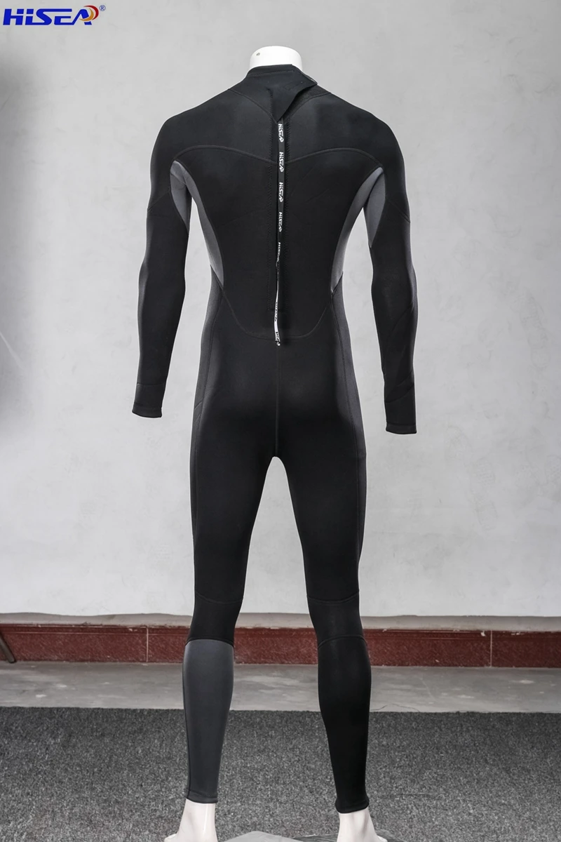 Hisea, новинка 1,5 мм, мужской неопреновый Темный гидрокостюм, сшитый для серфинга, подходит для дайвинга, мужская одежда с длинными рукавами