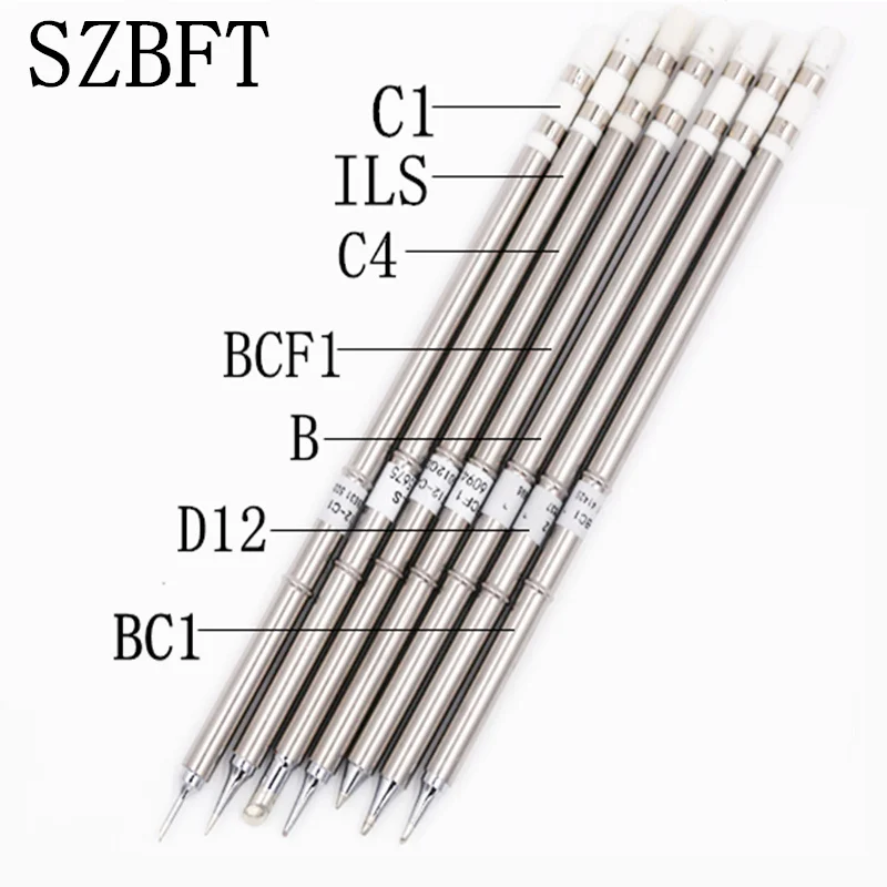 SZBFT ПАЯЛЬНЫЕ НАКОНЕЧНИКИ t12 для hakko T12-ILS C4 BCF1 B D12 BC1 C1 ПАЯЛЬНЫЕ НАКОНЕЧНИКИ для FX-950/FX-951