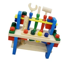 Гайки винты блоки Строительный набор-сборка ролевые игры игрушки-Деревянный Строительный Инструмент-Монтессори инструменты игрушки для детей