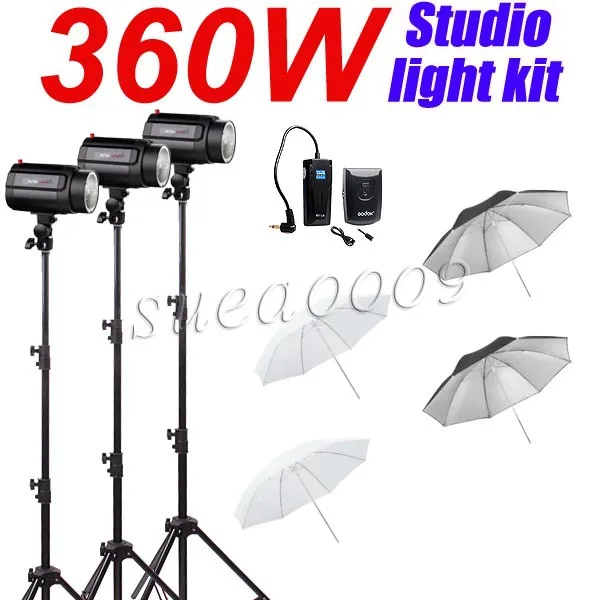 360Ws GODOX 3*120 Ws Pro          Kit