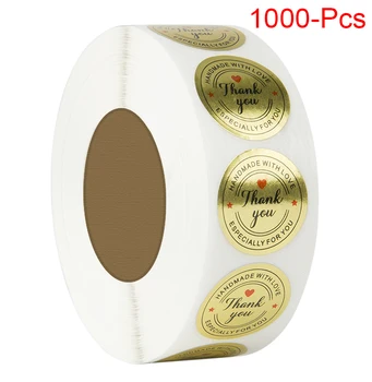 

Gold Foil Thank You for Your Purchase Stickers of wedding party decoration diy lables and gift tags for wedding decoration