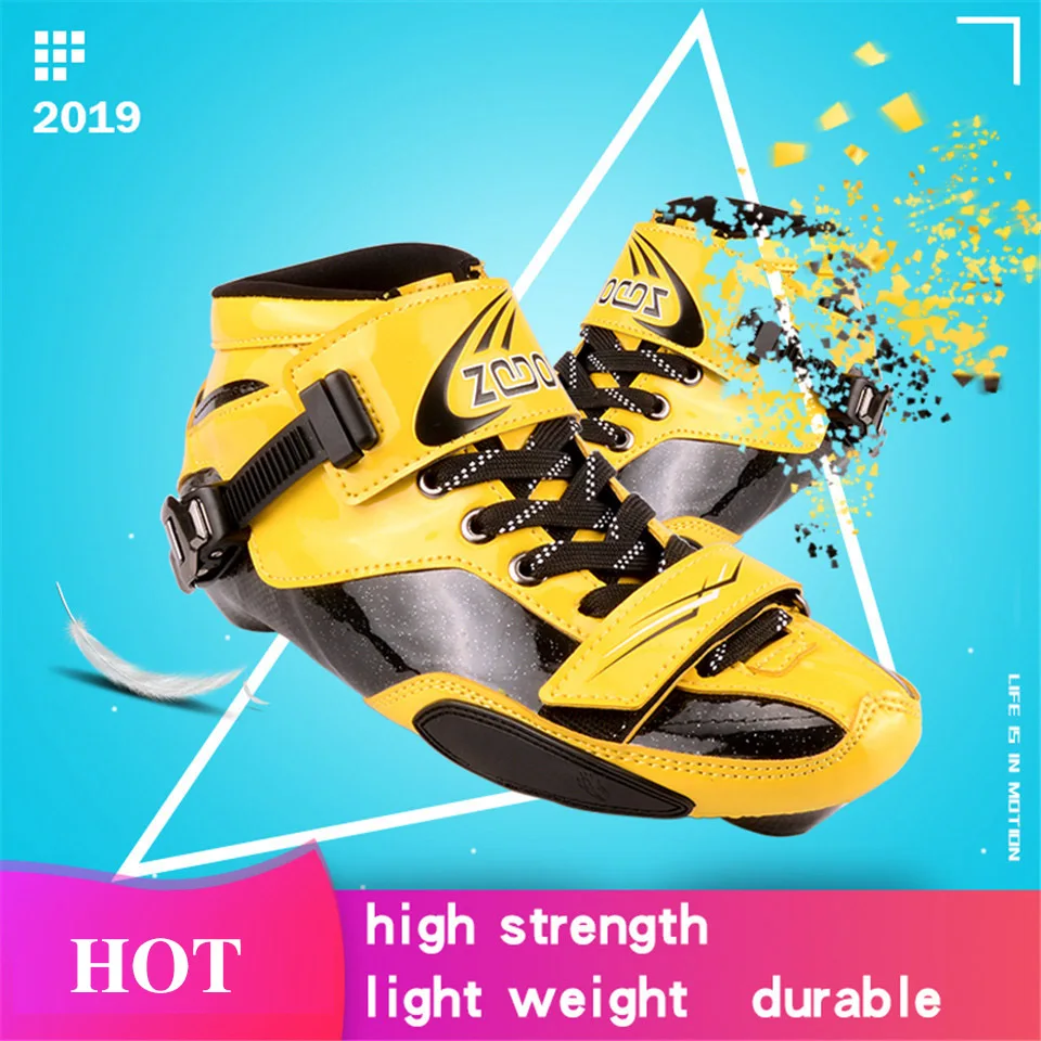 المهنية مضمنة سرعة التزلج على الجليد الأحذية 8 طبقات من Corbon و الفيبرجلاس الجليد التمهيد ل الكبار الاطفال 165/195 جبل المسافة Japy SX1