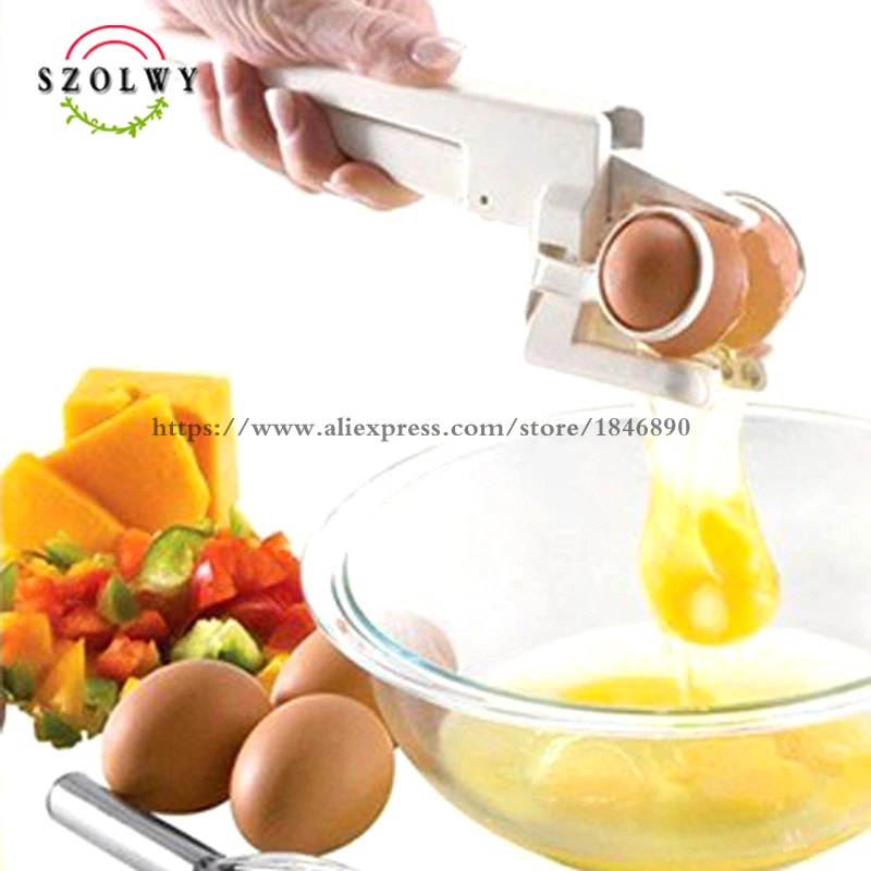 

hot sale egg tools Plastic Handheld Cracker Egg with Separator beaters Kitchen Tools as seen on tv