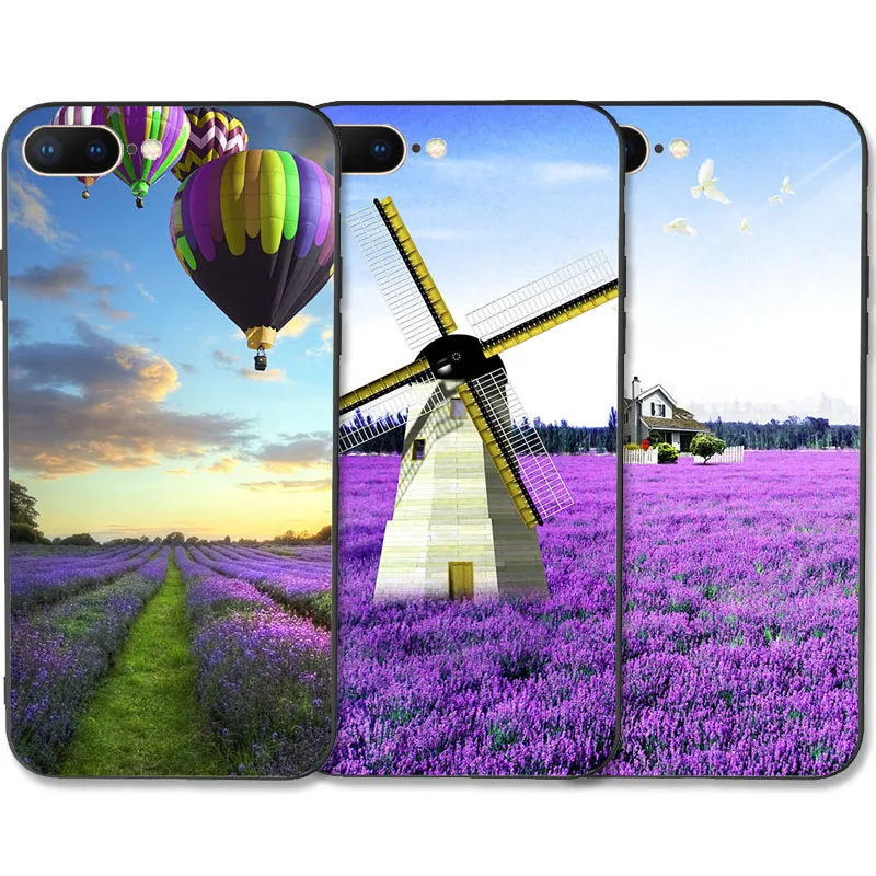 For iPhone X Case Slim Lavender 5 5s Se 6 6s 7 8 Plus Xr Xs Max Soft Tpu Back Cover B1386P12 |
