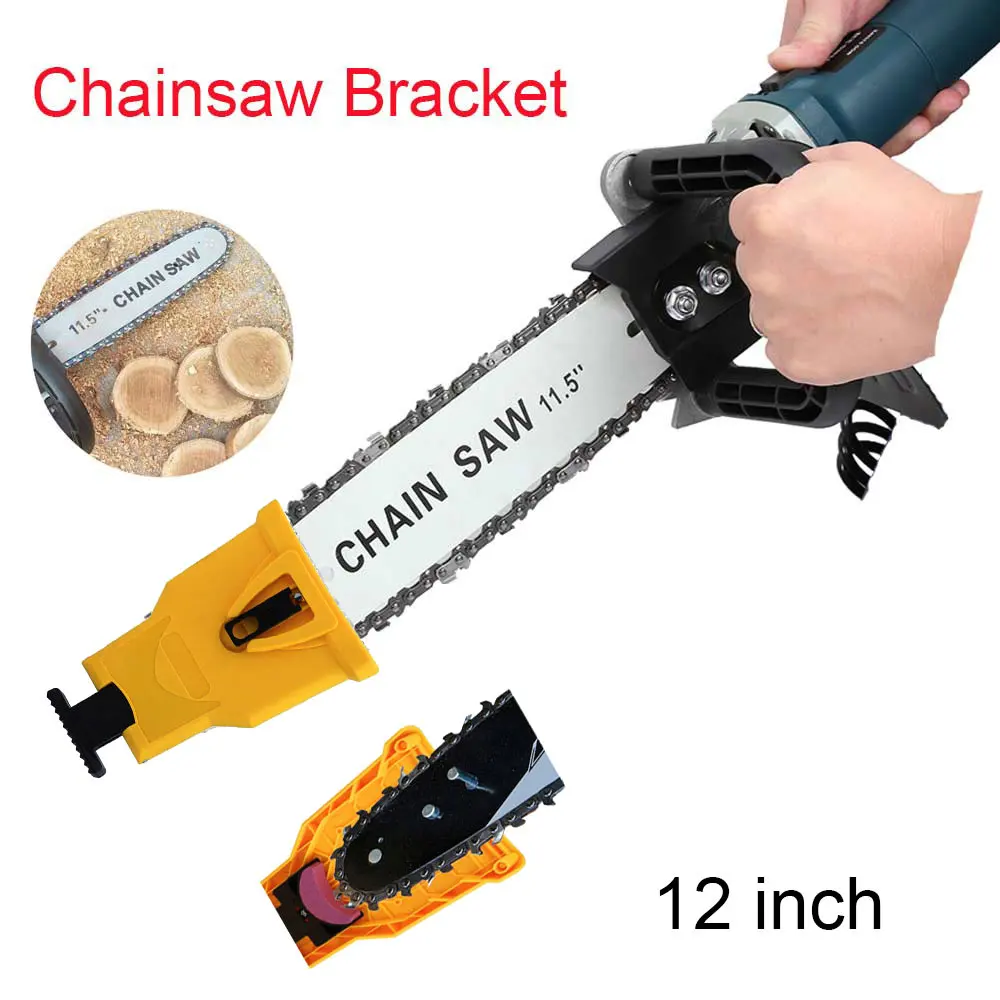 

Electric Saw Parts 12 Inch M10 Chainsaw Bracket Changed 100 115 Angle Grinder Into Chain Saw Chainsaw Teeth Sharpener