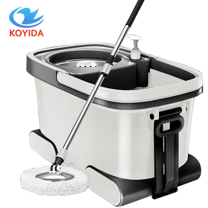 360 Degree Spinning Mop Bucket Hand Pressure Rotating Mop Cleaning