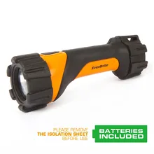 Everbrite Heavy Duty Flashlight DROP-RESISTANCE LED Flashlight Torch Lamp Light 4AA Batteries