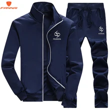 Мужской комплект, весенне-осенняя спортивная одежда, повседневный спортивный костюм, мужской Повседневный Активный костюм, верхняя одежда на молнии, 2 шт., куртка+ штаны, комплекты