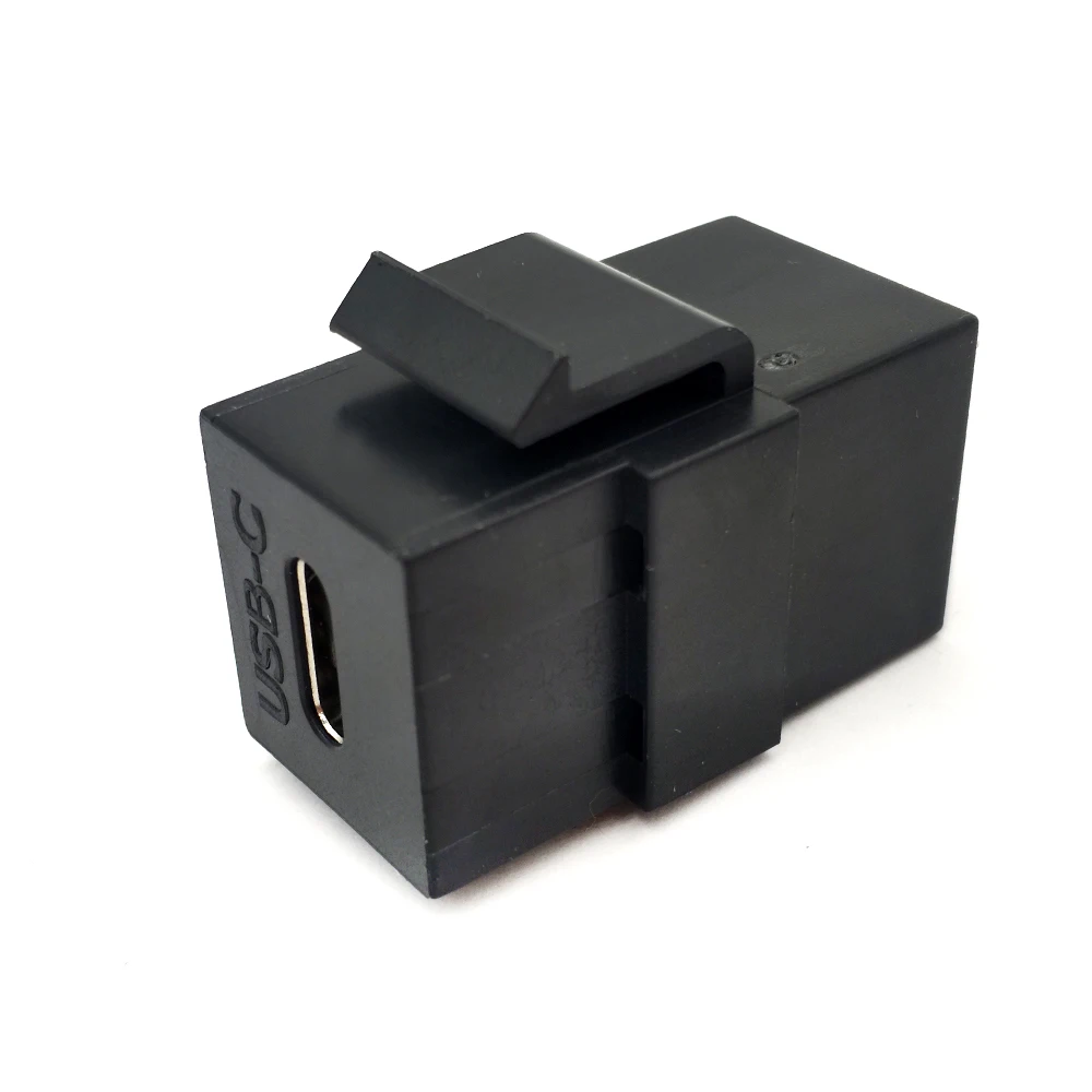 DANSPEED USB-C 3,1 type-C соединитель Keystone вставка мама-мама настенная пластина пустая панель черная