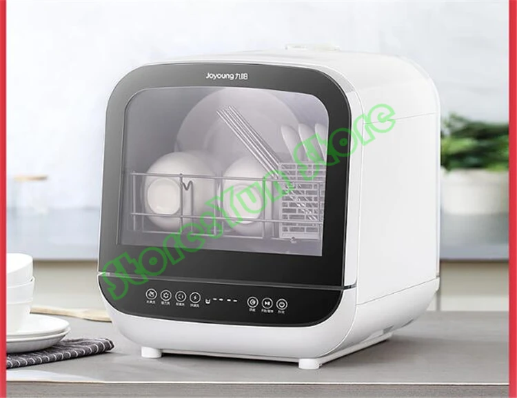 Clearance 220V Free Installation Dishwasher Home Automatic Desktop Mini Smart Brush Cleaning Machine Vegetable Fruit Tableware Cleaner 2