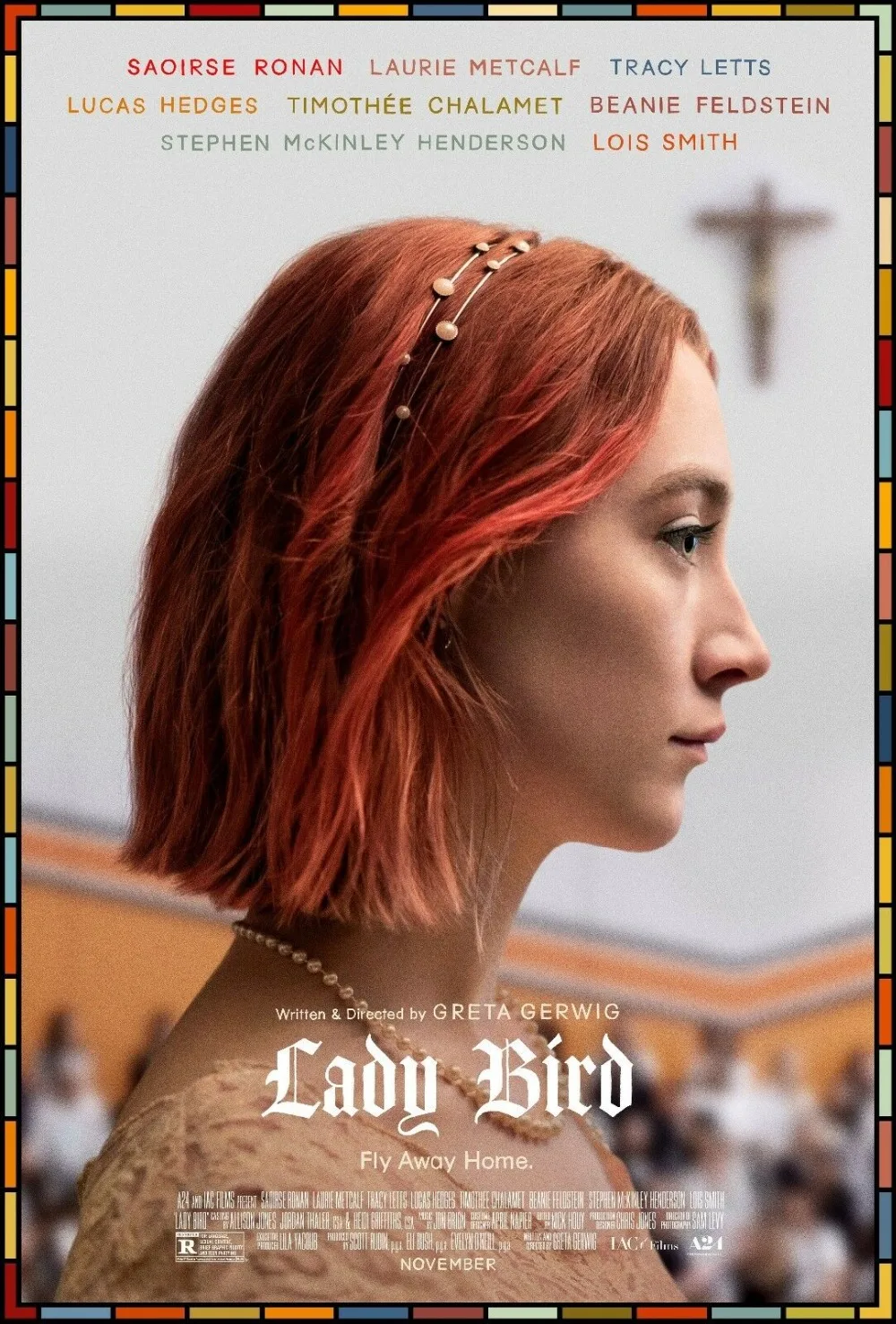 

LADY BIRD MOVIE SILK POSTER Wall painting 24x36inch