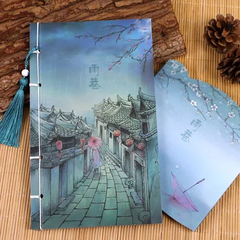 

Chinese style notebook vintage laptop beautiful classical notepad daily memos vintage soft copybook