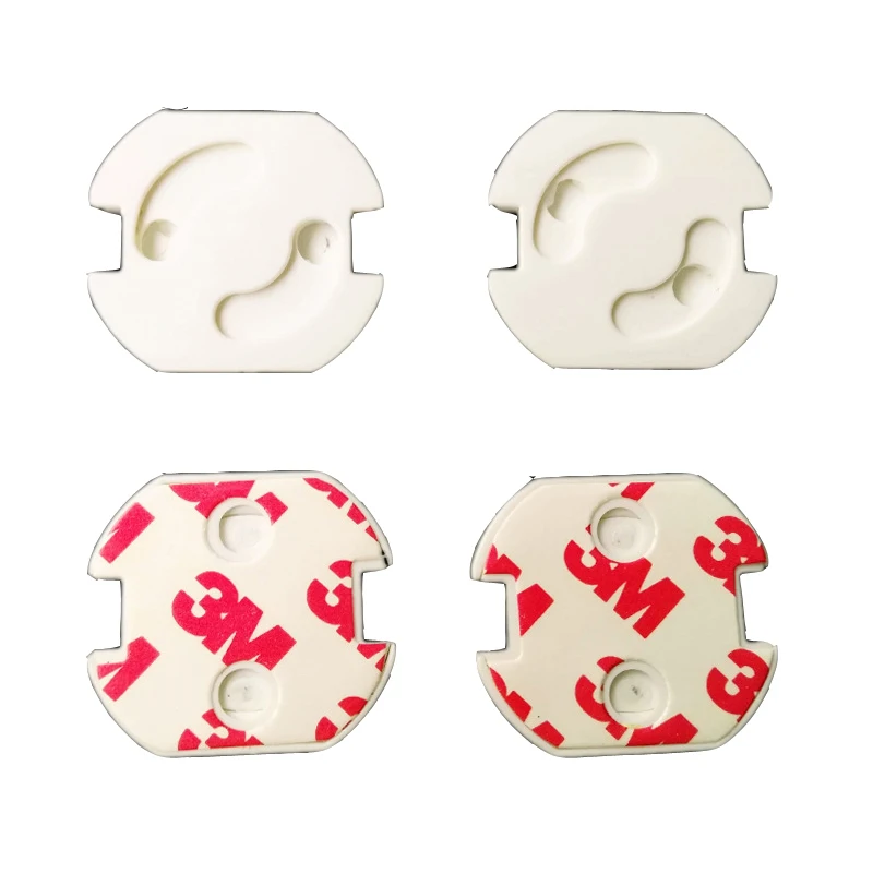 

5PCS/LOT New Pure White ABS Baby Safety Plug Socket Protective Cover Protective Insulation Against Electric Shock 2 Hole Round